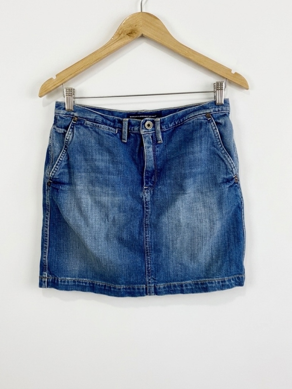 Ralph Lauren Sport Denim Mini Skirt Medium Wash Jean Skirt Size 6
